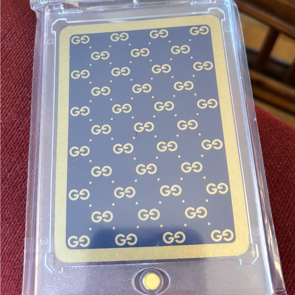 Gucci Black And Gold Card Holder